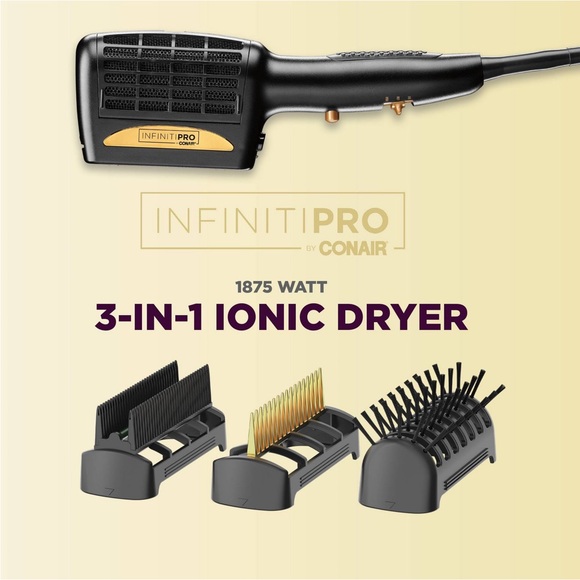 InfinitiPro by Conair 3-in-1 Ionic Dryer- 1875 watts - Picture 1 of 13